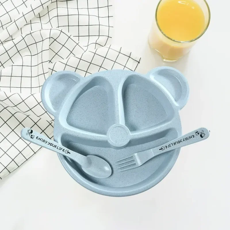Wheat Bear Feeding Set with Spoon & Fork