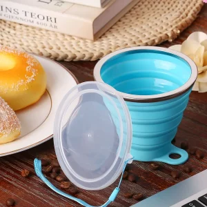 Baby Foldable Silicone Mum Pot With Lid