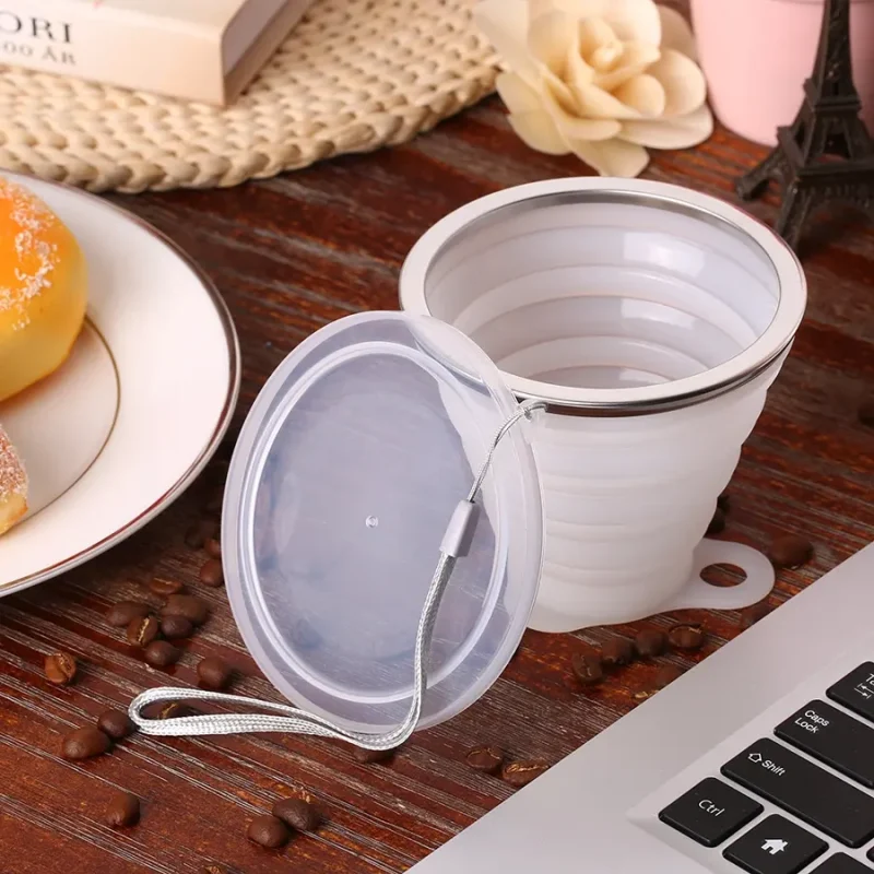 Baby Foldable Silicone Mum Pot With Lid