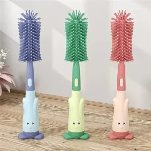 Silicone 3 In 1 Pacifier Baby Bottle Cleaning Brush