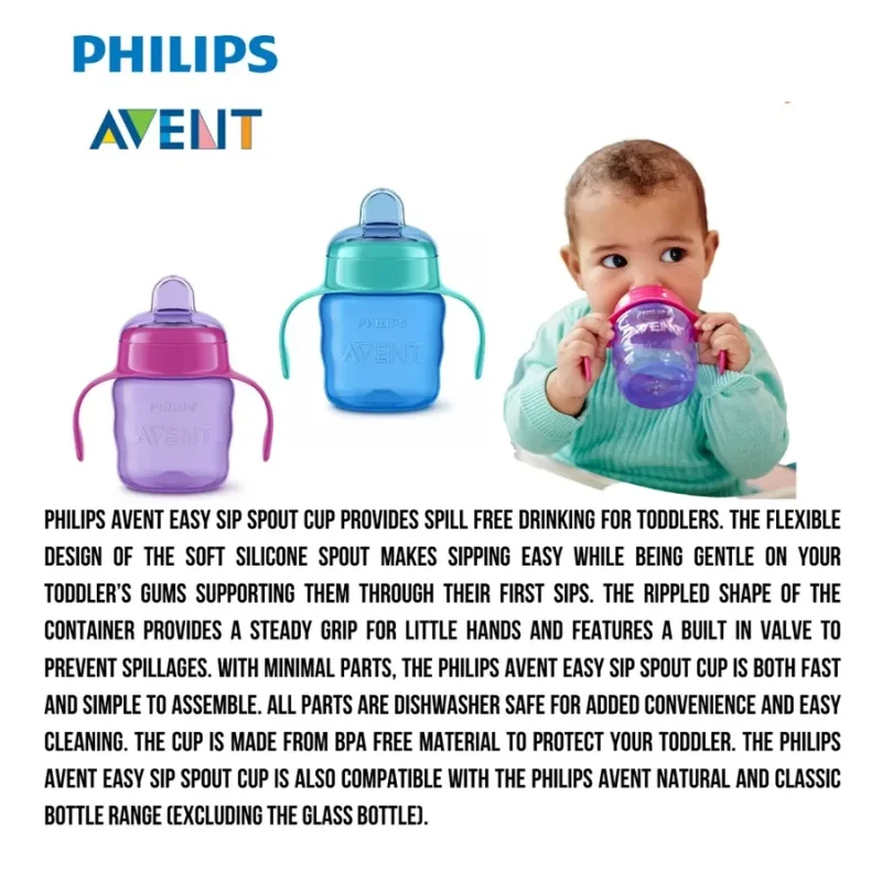 Philips Avent My Easy Sippy Classic Soft Spout Cup 6m+