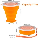 Baby Foldable Silicone Mum Pot With Lid