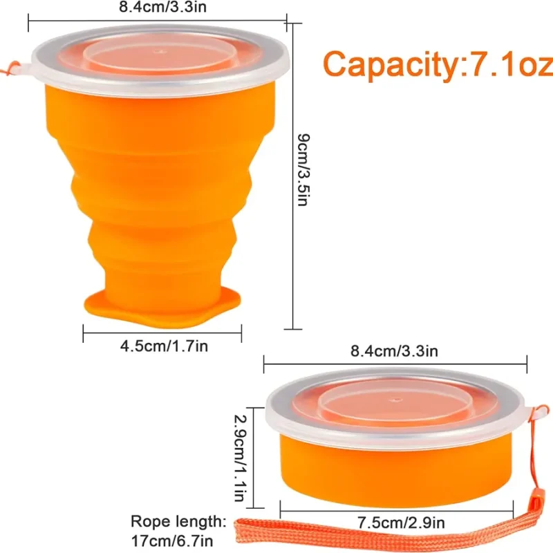 Baby Foldable Silicone Mum Pot With Lid
