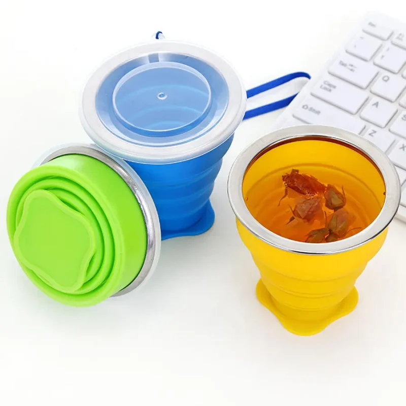 Baby Foldable Silicone Mum Pot With Lid