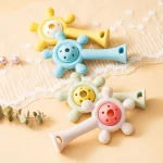 Baby Rattle Teether Silicone Toy