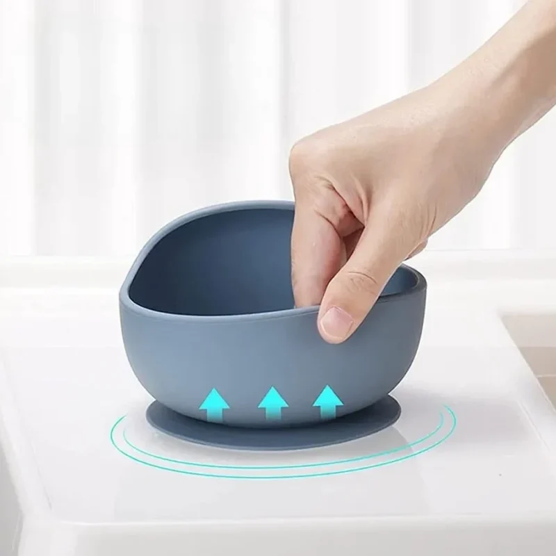 Silicone Baby Feeding Bowl with Spoon