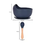 Silicone Baby Feeding Bowl with Spoon