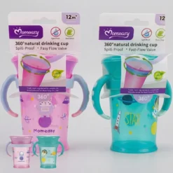 Momeasy 360 Degree Water Training Cup for Baby with Handle 210 ML